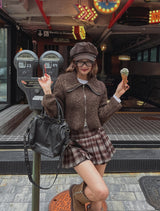 モリアビッグカラー2wayニットジップアップ