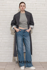 MAXIMAL DOUBLE COAT_GRAY