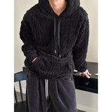 [F/W] Cable sheep hair hood knit(3color)