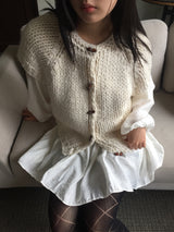 Grandma Hand-Knit Bolero (2color)