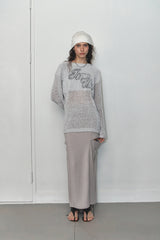 SOFT SHEER KNIT - LIGHT GREY