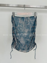 Denim 4PS Cover-Up Bikini Set