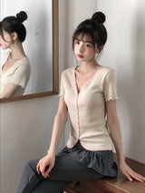 [MADE] Vernis Lace Cardigan Tee