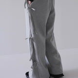 side ribbon sweat pants