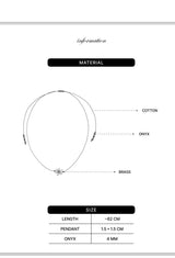petal strap necklace