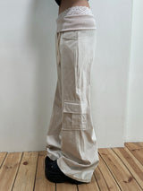 Fold West Cotton Semi-Cargo Bootcut Pants 4color