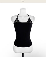 titi halter lace layer sleeveless top