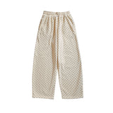 Mini Dot Fleece Pants (cream)