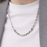 a square chain of men's necklaces_CLEF SQUARE CHAIN NEC