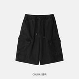 Washed Cargo Bermuda Pants (4color)