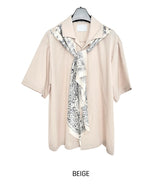Bandana scarf half shirt