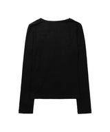 MOVE BUTTON LONG SLEEVE (BLACK) F26QB048