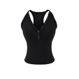 Siena Ribbed Henley Sleeveless