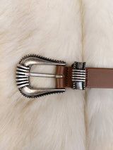 LMN Bolton 25 mm Cowhide Western Belt (3 colors)