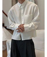 [F/W] Basic crop shirts(3color)