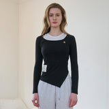[LINE] Diagonal Ribbed T-shirt (3c)