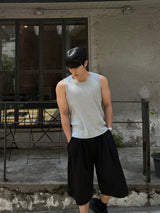 Cropped Ribbed Sleeveless