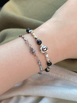 antique mini cross bracelet