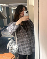 RIBBON POINT MINI BACKPACK [SILVER]