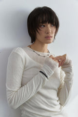 Cinnabar dot necklace
