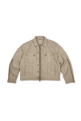 DYED 3 ZIP TRUCKER (BEIGE)