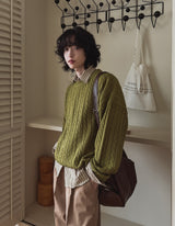 Tough cable round knit