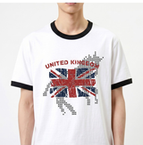 エッセンシャルスタンダードショートスリーブリンガーTシャツユニオンホース ホワイト