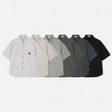Chiba Patchwork Short Sleeve Shirt