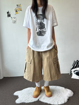Mighty Hip Patch Cargo Bermuda Shorts 3color