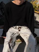 [Unisex] ルスティデニムワイドパンツ