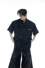 ダブルブレスティドシャツTシャツ