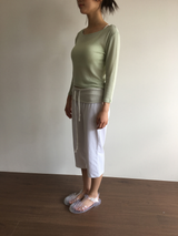 Over-banded Capri Pants (3color)