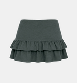Miel Wrap Frill Mini Skirt