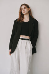 Boy wool jacket (Black)