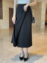 Chad Button Wrap Long Skirt