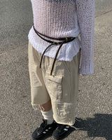 Slim knot belt