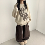 Somyi Bold Dice Graphic Oversized Fit Knitwear