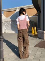POINT BACK CLIP WIDE PANTS (3C)