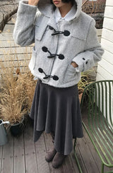 (WOOL) ブークレダッフルショートコート