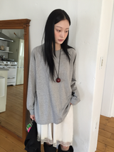 ラットオーバーフィットコットン長袖Tシャツ（3c）