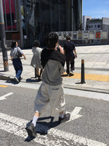 ログ クロップ ストライプ ロングスリーブ 4C