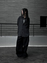 [unisex] overfit joy stripe shirt (2color)