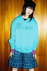No Stress Hoodie Zip-up - Mint