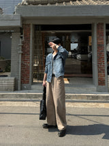 D-ring puttige curved pants