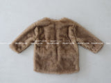 Big Pocket Half Fake Fur Jacket Coat