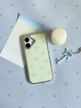 NEW LOGO Lemon Blue Silver Epoxy Case