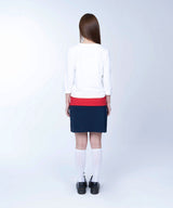 Drift flow 3/4 sleeve tee - WHITE