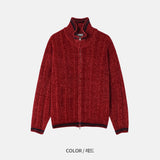 ベルベットヤーン二ッテードジップアップ (5color)