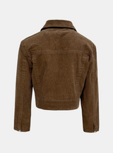 Della Corduroy Short Zip-Up Jacket