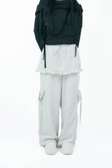 layered frill cargopants